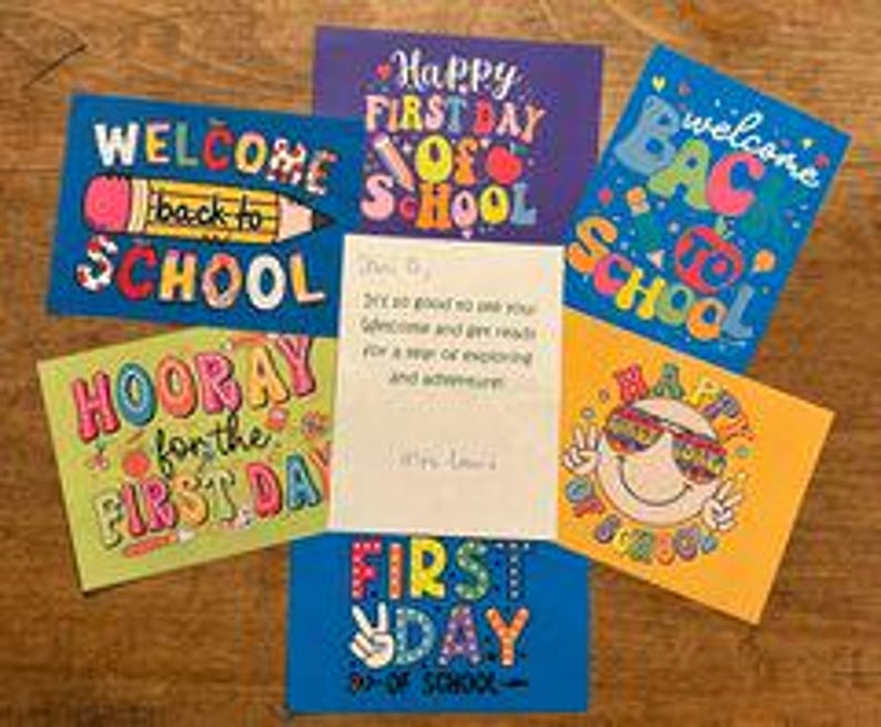 Welcome Back to School Card Pack | Elementary School | Teachers | Time ...