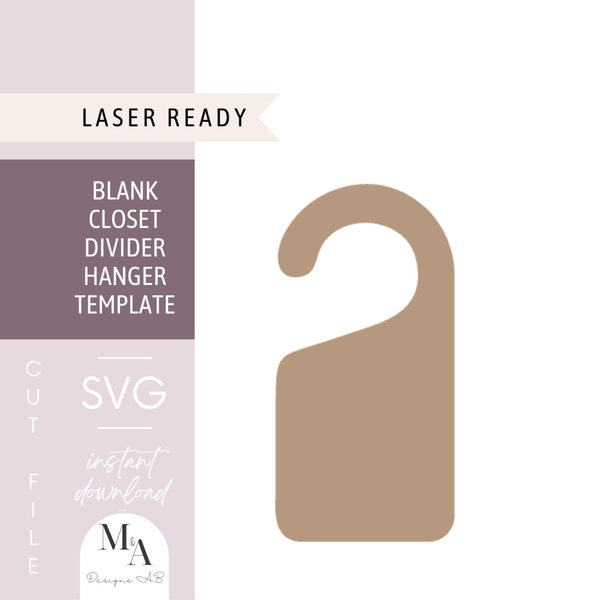 Baby Closet Dividers Blank Template | Laser ready file | Laser cutting beginner pattern | Newborn Closet Organization | Baby Shower Gift