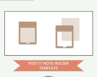 Sticky Note Holder Blank Template Note Template Laser Ready SVG Cutting File Beginner Pattern Best Teacher Ever Office Gift Ideas