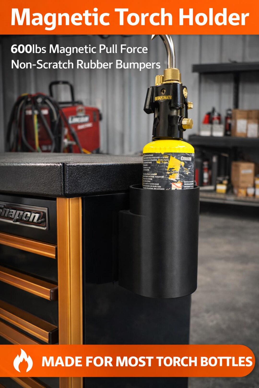 Torch Storage Rack Magnetic Torch Holder for Propane Torch - 600 Lb Pull Force - Non ...