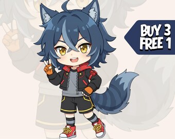 Custom Chibi Portrait Illustration | Anime Digital Art Commission | Kawaii PFP | Personalized Gift