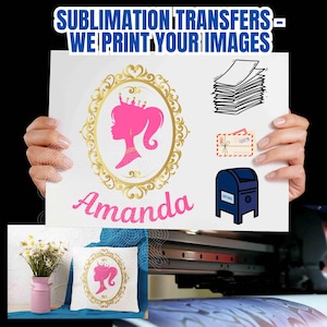 Sublimation Transfers We print your images, High-quality sublimation transfers, free background removal & 300 DPI. Perfect for custom items!