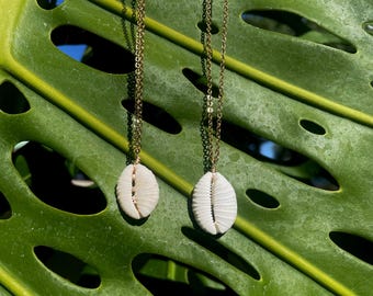 Hawai&#39;i granulated cowrie shell necklace