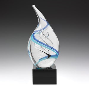 Trophy, Gift, Office Trophy, Glass Trophy, Personalized Trophy, Custom Trophy, Engraved Trophy, Artisan Trophy, Handcrafted Glass Award