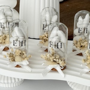 Personalized Sugared Almond Favor in Glass Tube, Wedding Candy Gift, Nikkah Favors, Engagement Party, Tube Dragee Gift, Almond Candy Jars,