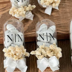 Bomboniere personalizzate con fiore, bomboniere per baby shower, regali di fidanzamento, bomboniere di ringraziamento