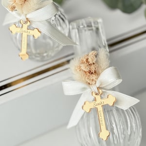 Holy Water Glass Bottle Empty, Religious Gift, Baptism Favor For Girl and Boy, Holy Communion Favor, Blessed Holy Water Bottle, Baptism Gift