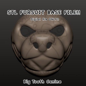 Big Teeth Canine Fursuit Base 3D Print File