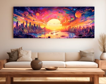 Digital Abstract Print - Enigmatic Horizon - Wall - Decoration - Unique