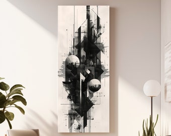 Digital Abstract Print - Urban Equilibrium - Wall - Decoration - Unique - Cityscape