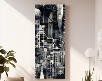 Digital Abstract Print - Circuitry Metropolis - Wall - Decoration - Unique - Cityscape