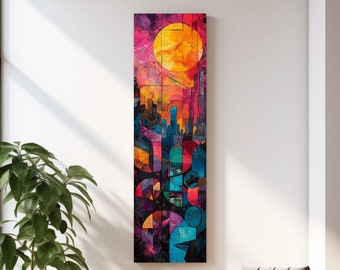 Digital Abstract Print - Spectrum Solstice - Wall - Decoration - Unique - Cityscape