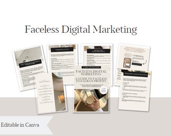 Faceless Digital Marketing: A Guide to Faceless Instagram Profits - DFY- Done For You, MRR