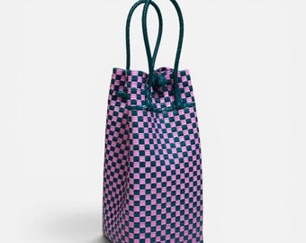 Custom Woven Wine Bag Sample (12 pcs) – Premium Handmade PP Woven, Neutral Minimal Design