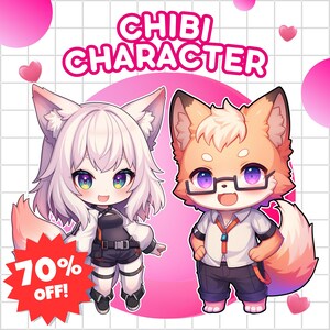 Chibi Character | Chibi Commission | Custom Chibi | Cute Chibi | Chibi Anime Art | Couple Chibi | Chibi Kawaii | Valentine Gift | Chibi