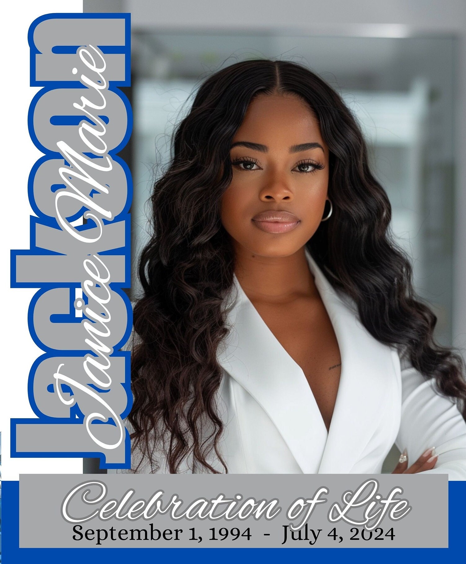 The Blue Girl Funeral Program