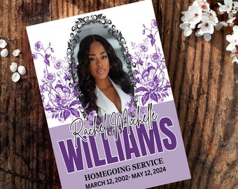 The Purple Flow Funeral Program