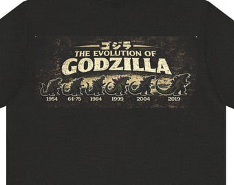 The Evolution of Godzilla T-Shirt | Godzilla Evolution Tee, Kaiju T shirt