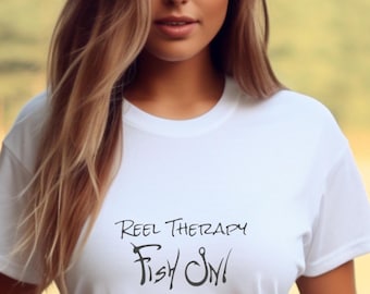 Reel Therapy Fishing T-Shirt: Angler Gift, Comfortable Cotton Tee