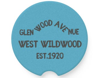 West Wildwood Soapstone Car Coaster: Shore House Decor