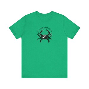 T-shirt crabe de West Wildwood, vêtements de plage drôles image 2