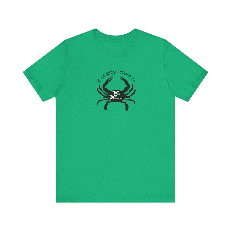 T-shirt crabe de West Wildwood, vêtements de plage drôles image 2
