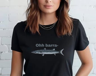 Barracuda T-Shirt: Funny Fisherman Gift, Summer Beach Tee