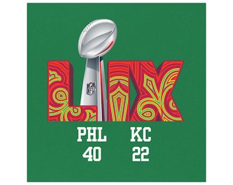 Super Bowl 59 Score Car Magnet: Eagles Fan Gift