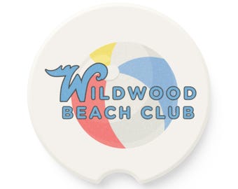 Wildwood Beach Club Speckstein Auto Untersetzer: Sommer Road Trip Accessoire