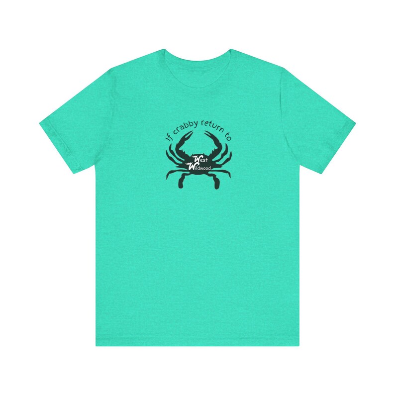 T-shirt crabe de West Wildwood, vêtements de plage drôles image 3