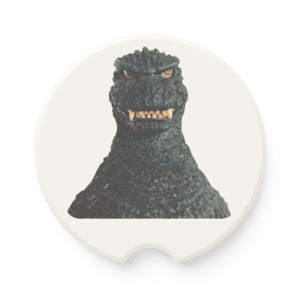 Godzilla OG car coaster | Soapstone Car Coaster, Energy Drink coaster,