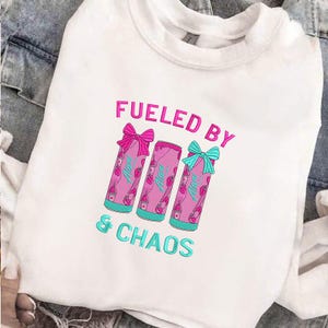 Fueled By Alani Machine Embroidery File, Energy Drink Design (Instant Download) image 2