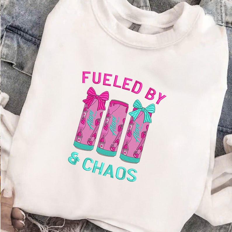 Fueled By Alani Machine Embroidery File, Energy Drink Design (Instant Download) image 2