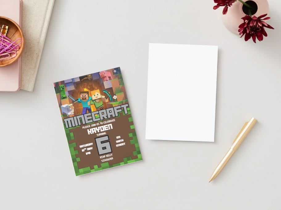 Minecraft Party Template