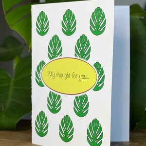 Carte de voeux Monstera deliciosa