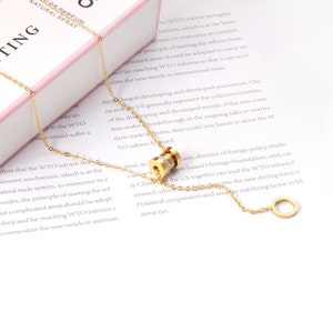 Pendant Necklace - Minimalist Dainty Gold Necklace - 18K Gold Plated Necklace - Tiny Necklace - Dainty Necklace - Jewelry Gold Necklace