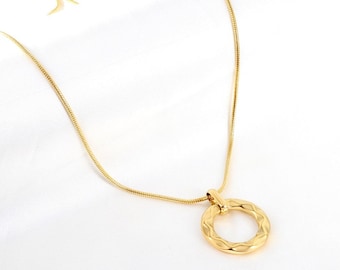 Anhänger Halskette - Schmuck Halskette - 18K Vergoldet Halskette - Halskette Frauen - Zierliche Halskette - Schmuck Gold Halskette
