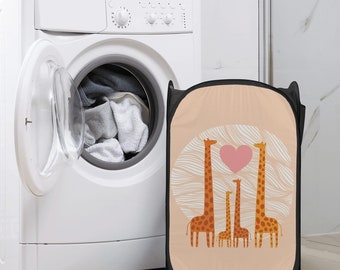 Laundry Hamper Made of mesh canvas fabric soft and breathable