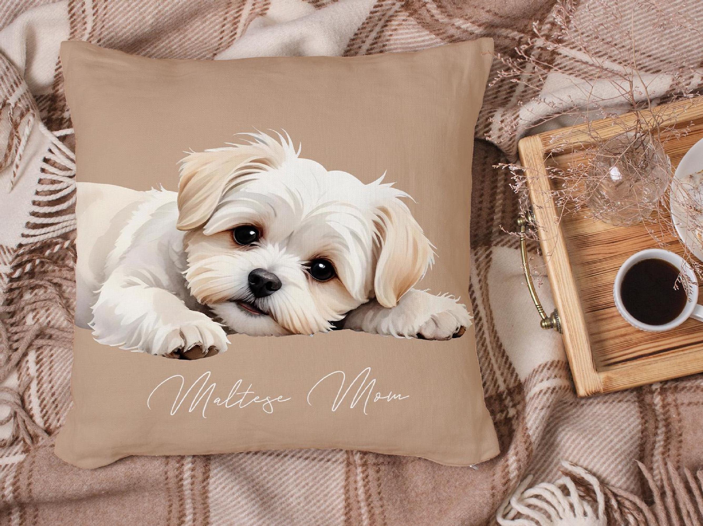 Maltese Dog Watercolor Clipart Bundle: Puppy Art PNG (instant Download ...