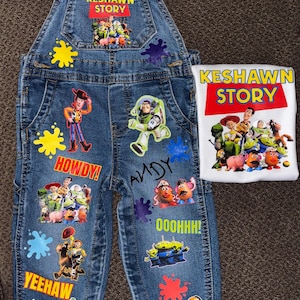 Kids custom birthday outfit , Custom overalls ANY THEME| shirt NOT included