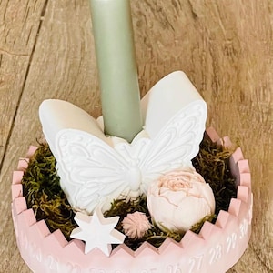 Tischkalender | runder Adventskalender | Countdown Advent Dekoration | Weihnachtsteller