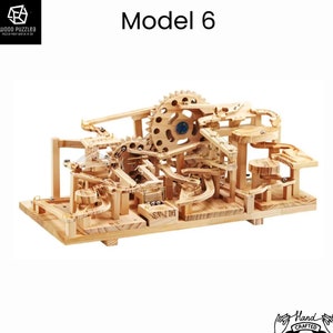 Marmor Labyrint Run 3D Träpussel, Avancerade Byggklossar Elektriska Banor, DIY Barn Pojke Flickor Race Spel Stora Klossar Leksaker Presenter Älskare