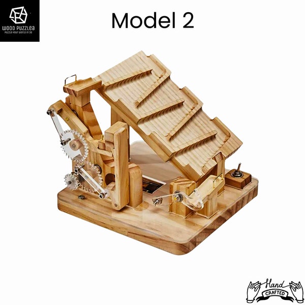 Electric 3D Puzzle Marble Run, Building Blocks Wooden Track Maze, DIY Children Boy Girl Race Game Big Bricks Toys, Gifts for Kids Adults
