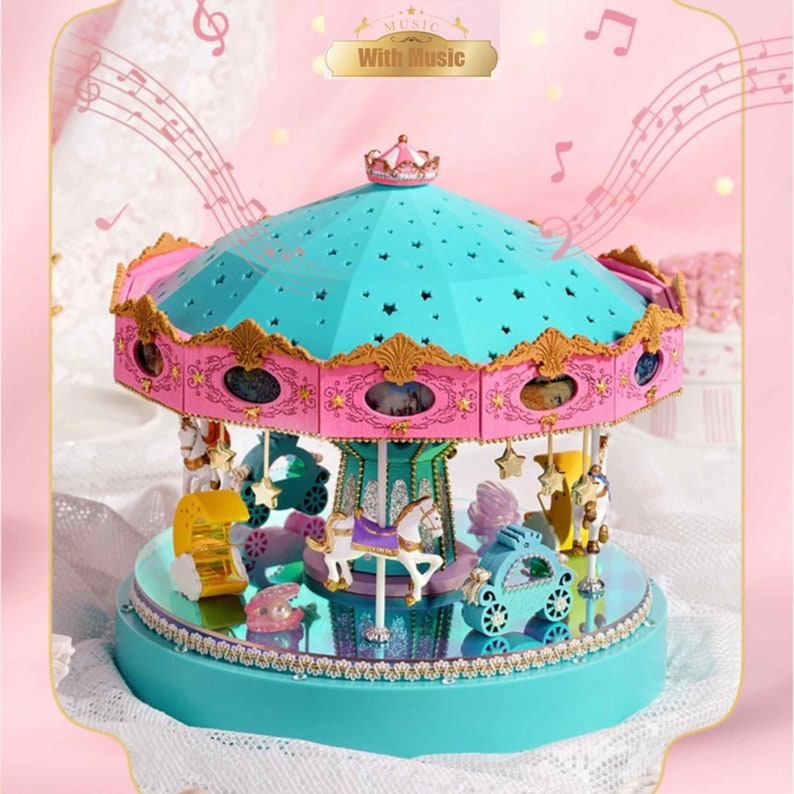 Wooden Dinosaur Music Box - A Personalized Gift For Your Daughter, Granddaughter Or Grandson - Perfect For Birthdays, Anniversaries And Christmas