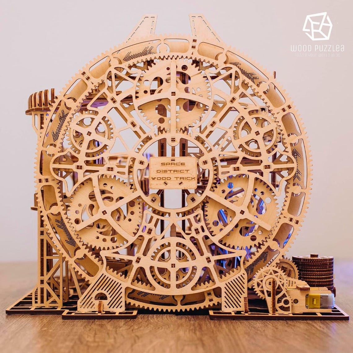 Wooden Marble Run Track Puzzle | Electric Wood Trick Galaxy 3D Maze ...