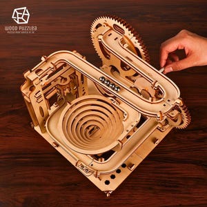 Sky Marble Run: 3D Holzpuzzle, DIY Mechanisches Montage Spielzeug