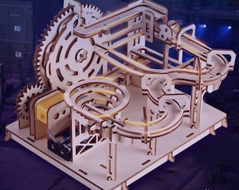 Basswood Marble Run Maze: 3D Puzzle Building Kit