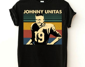 Johnny Unitas Quarterback T-Shirt, American Football Player, National Football League Shirt, Football Legends Shirt, 60s 70s Vintage Shirt