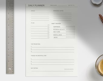 Monthly to Do List Printable, Daily to Do List for Work / Personal Life ...