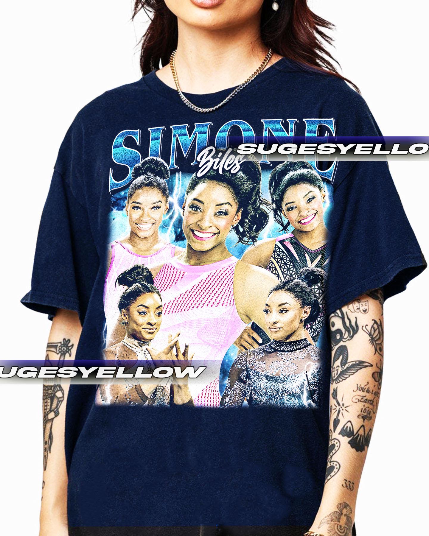 Camisetas de Simone Biles: camiseta gráfica cómoda para fanáticos